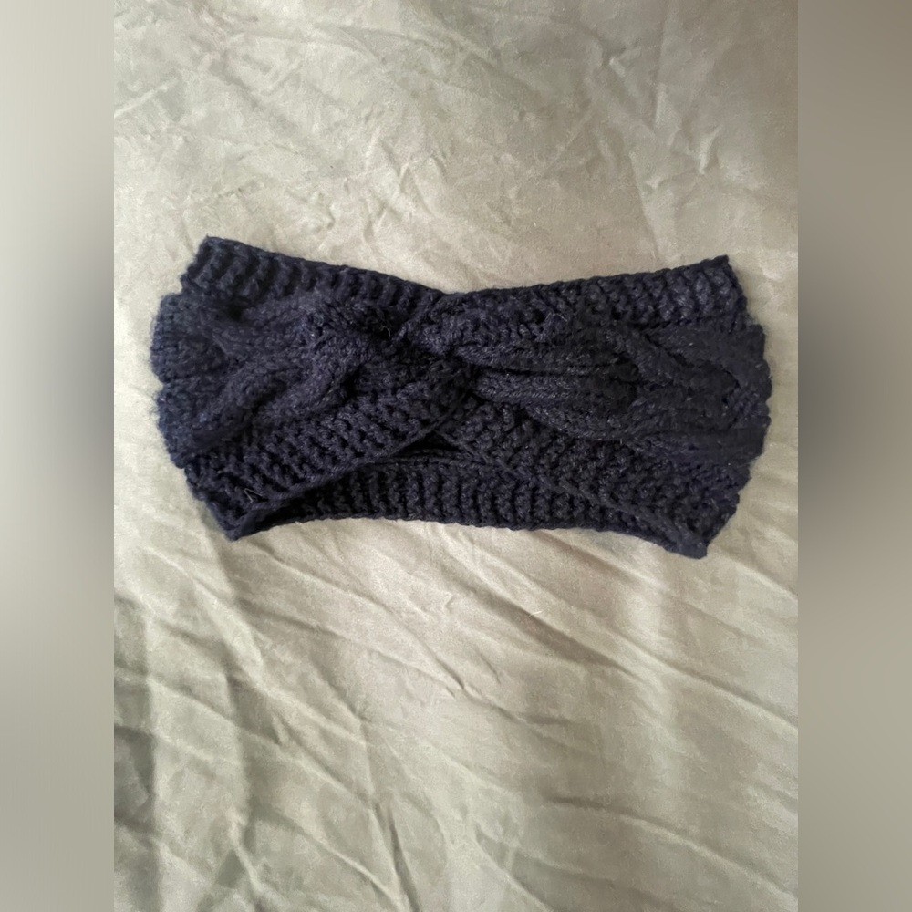 Navy Knit Headband S/M Adult Size